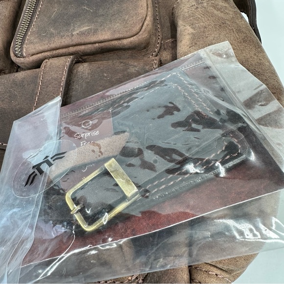 Luxeoria Genuine Leather Travel Backpack Handmade Retro Style NWT - Picture 8 of 15